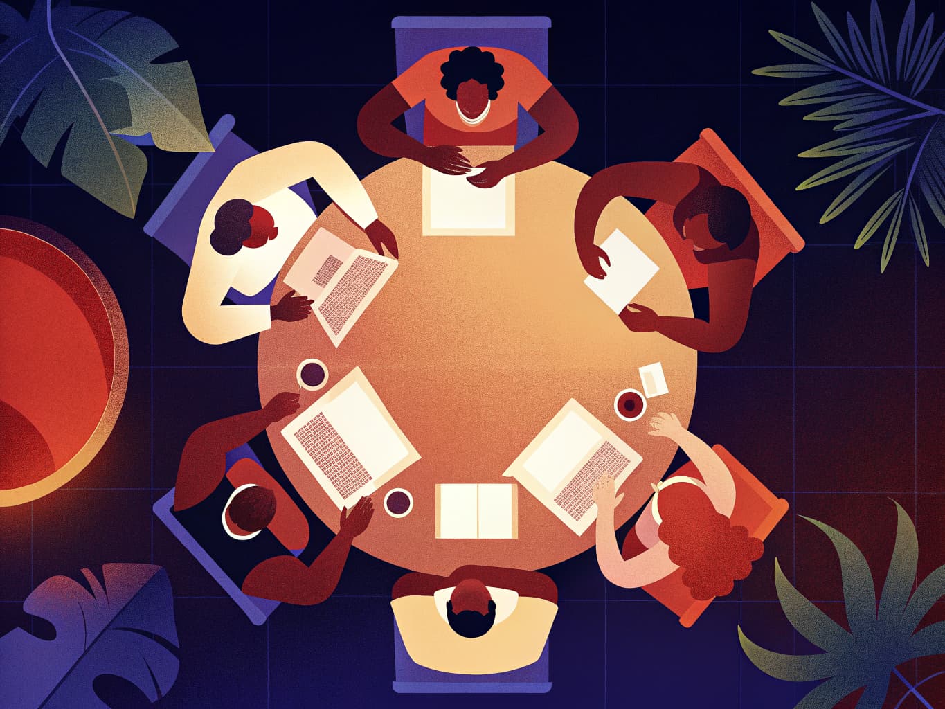 Kindly Creative team collaborating on marketing strategy